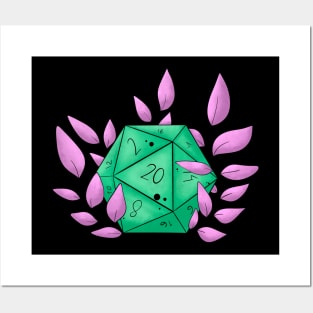 Green d20 Posters and Art